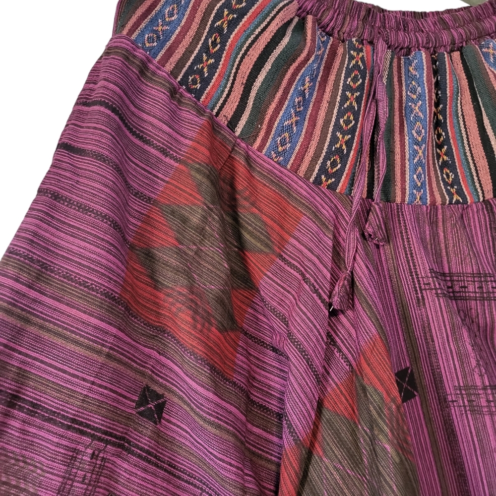 Unisex MultiStripe Harem Style Trouser Pant One Size Fit all.100% Cotton - Picture 5 of 10